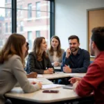 Ball State University Students Engaged in a Classroom Discussion