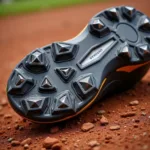 Close-up of Baseball Diamond Cleats