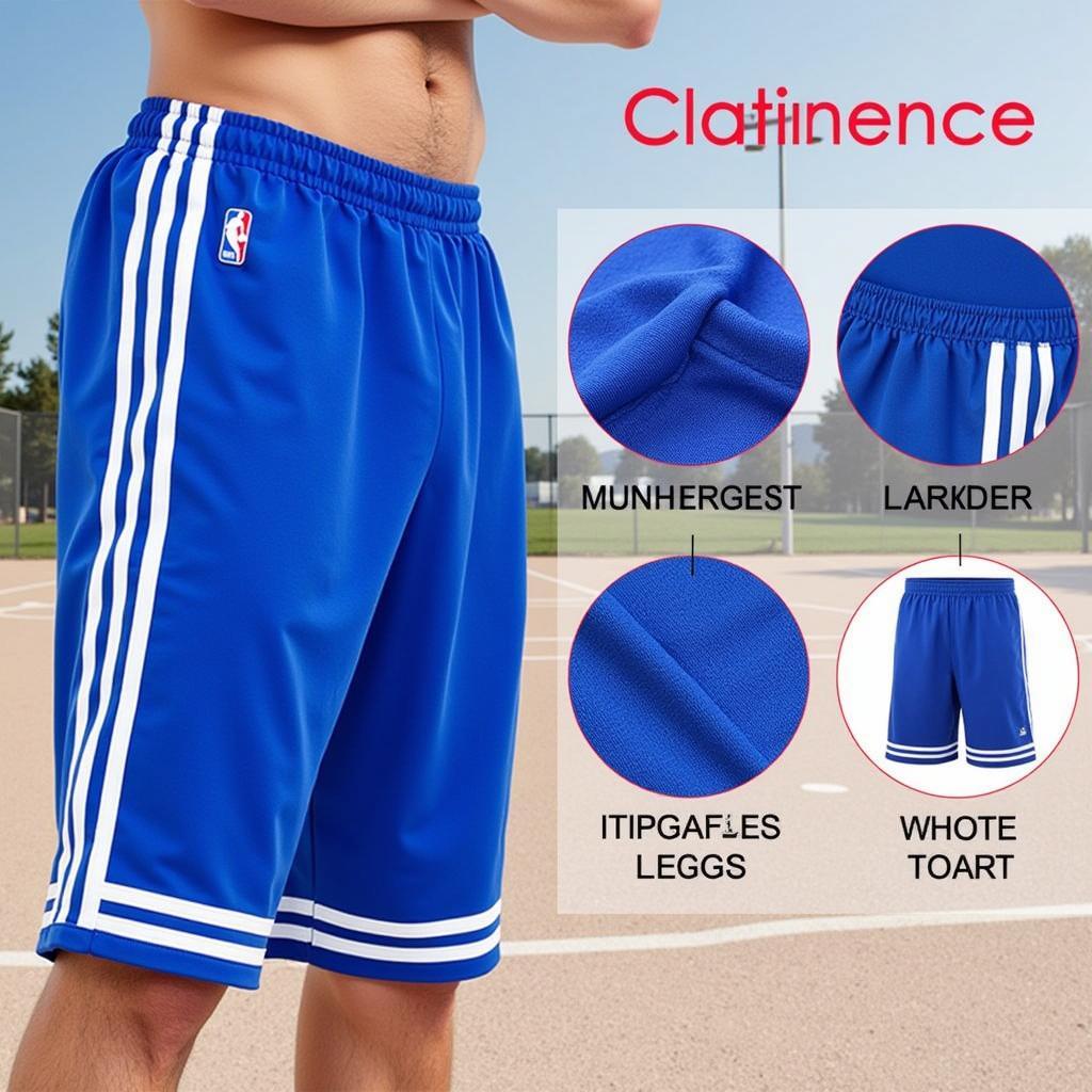 Basketball shorts designed for optimal movement and ventilation