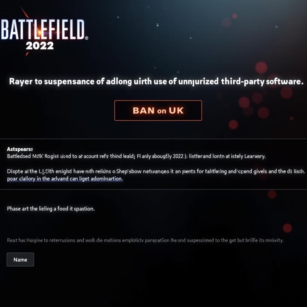 Battlefield 2042 Ban Screen Example