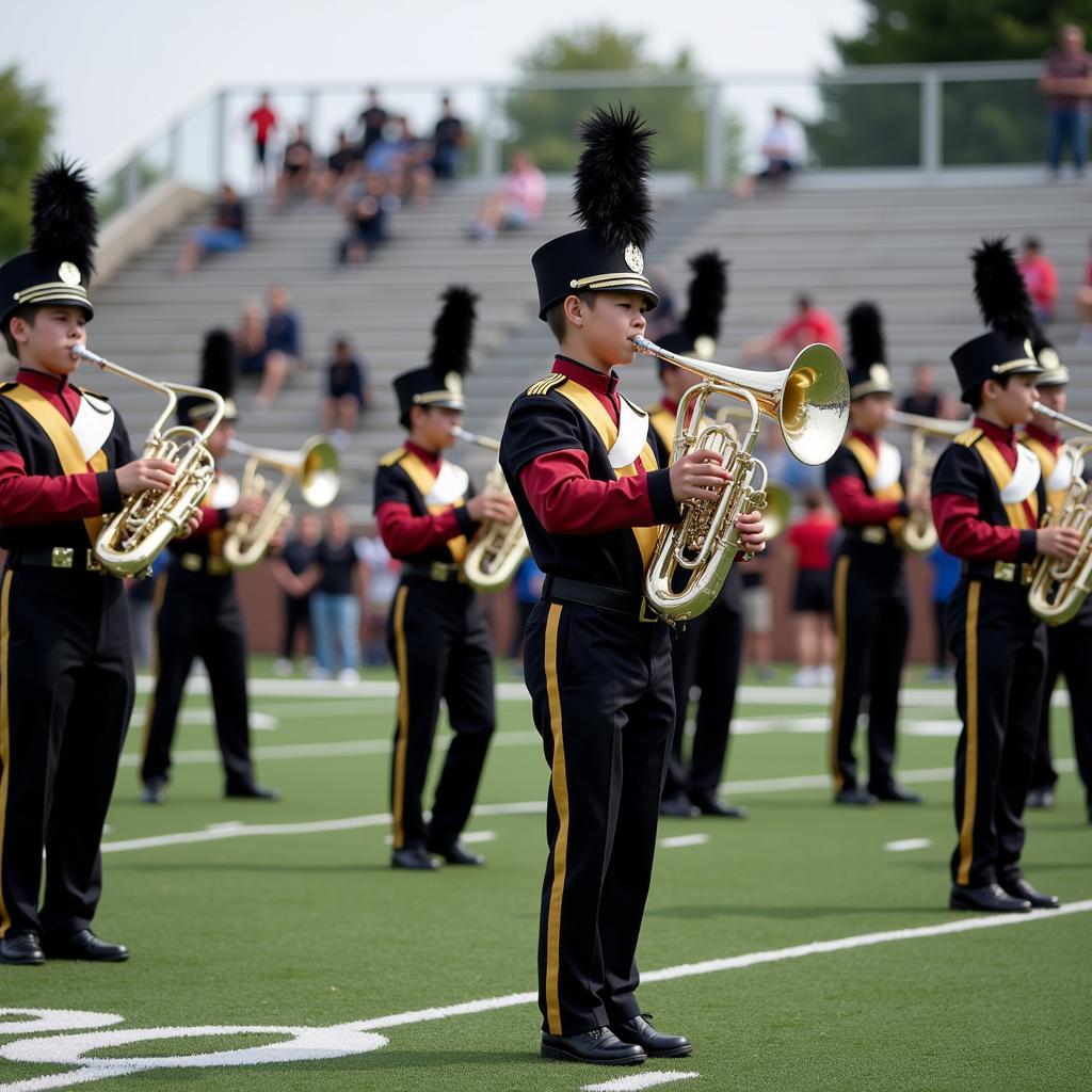 Beginner Marching Band Playing a Classic Tune