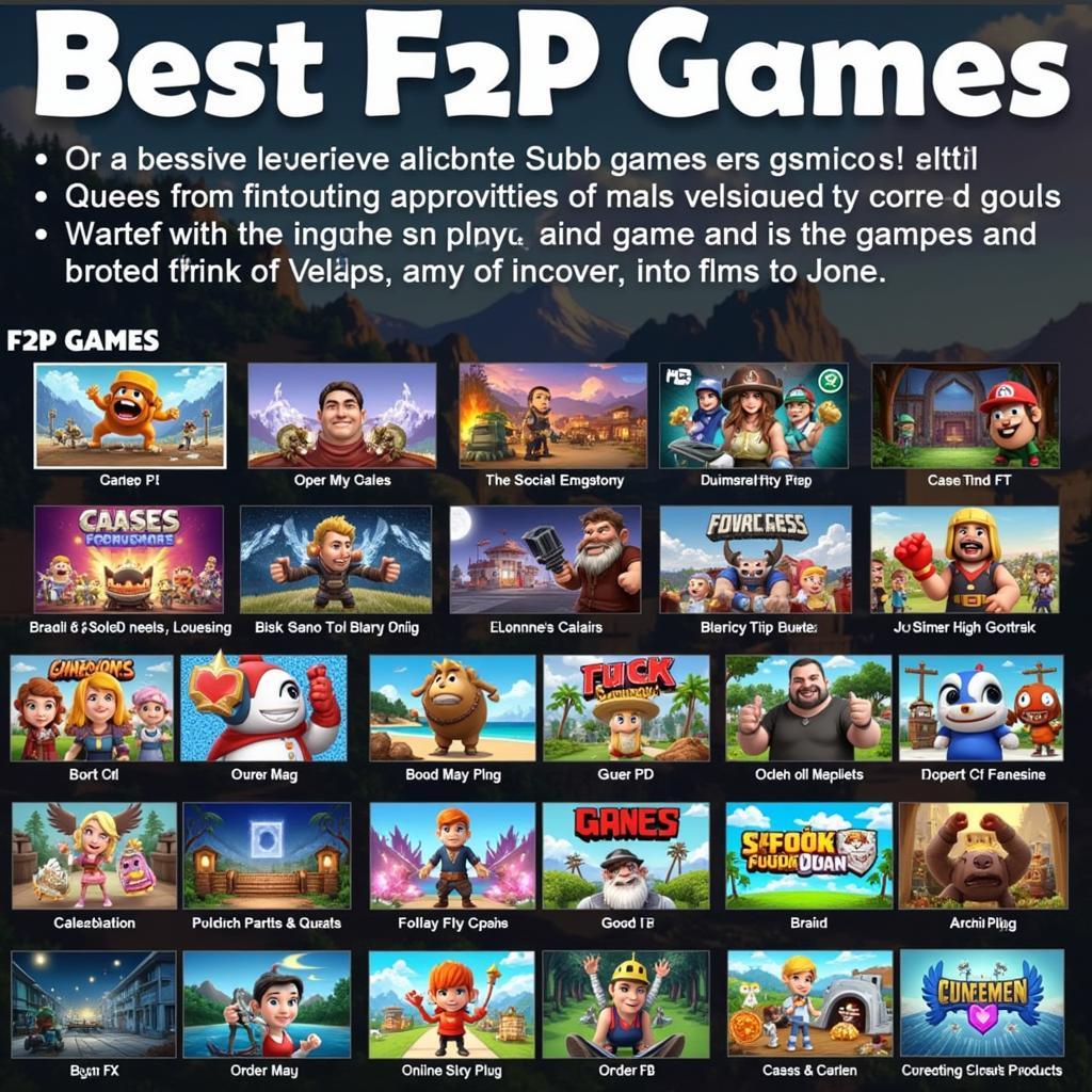 Top F2P Games to Play in 2024