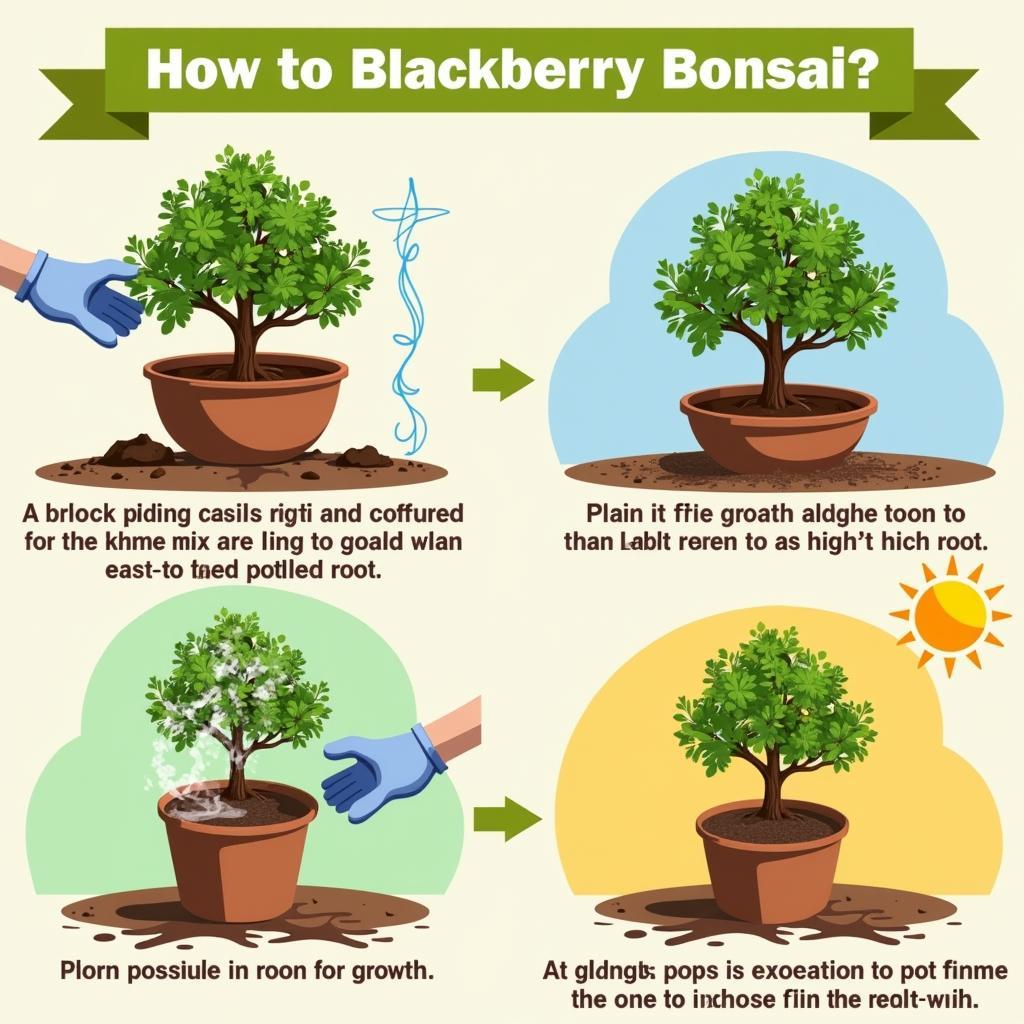 Planting a Blackberry Bonsai: Potting Mix and Placement