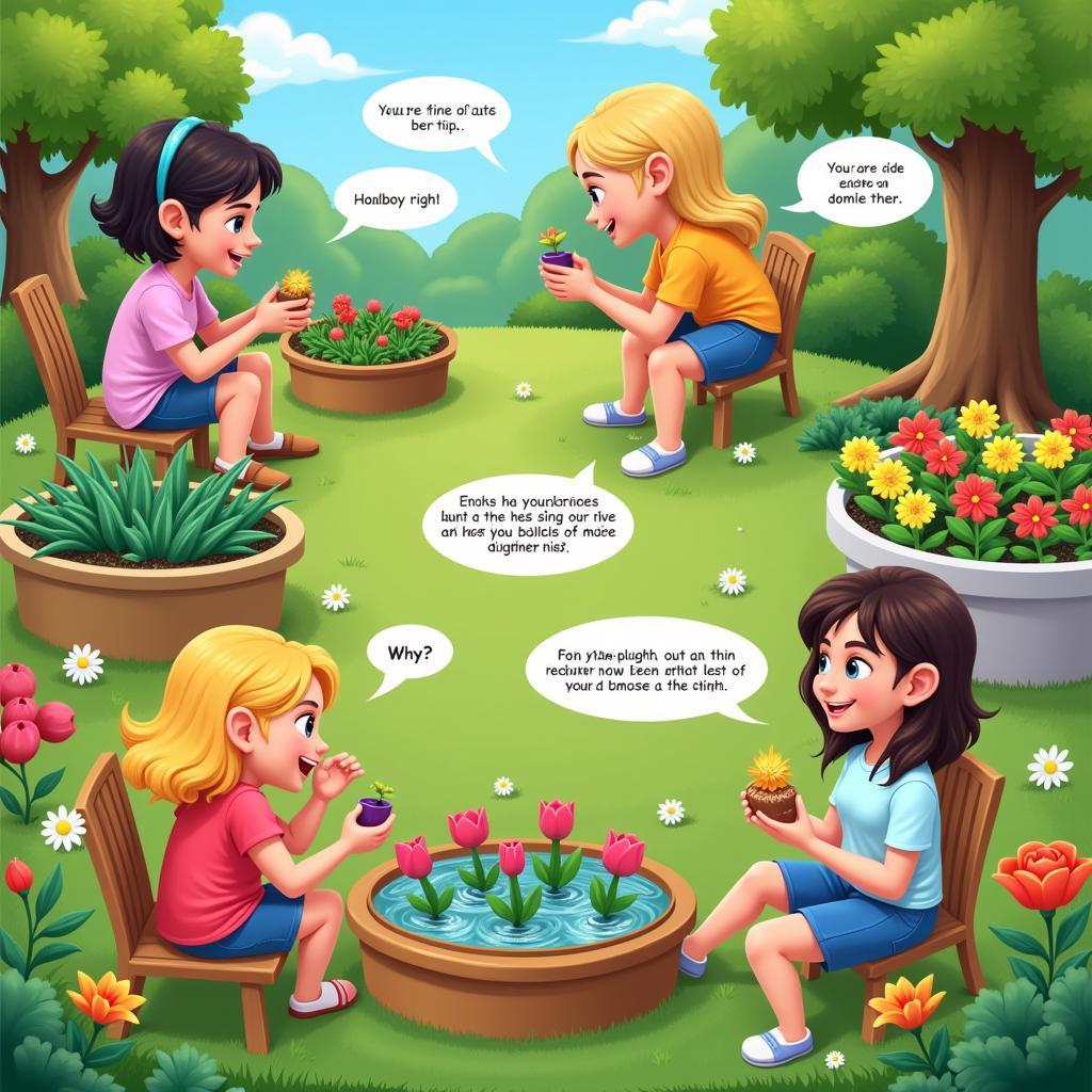 Bloomin Gardens Game: Community Interaction and Garden Sharing