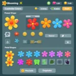 Blooming X Flower Customization Options