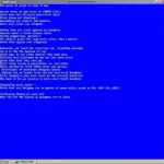 Windows XP Blue Screen of Death Error PNG