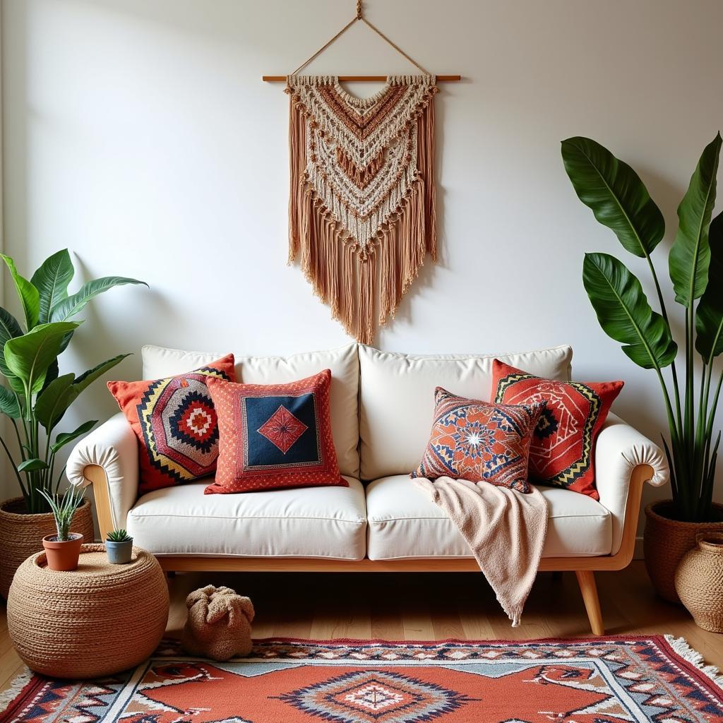 Bohemian Living Room Decor Bundle