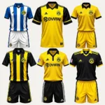 Borussia Dortmund Kit Historical Evolution