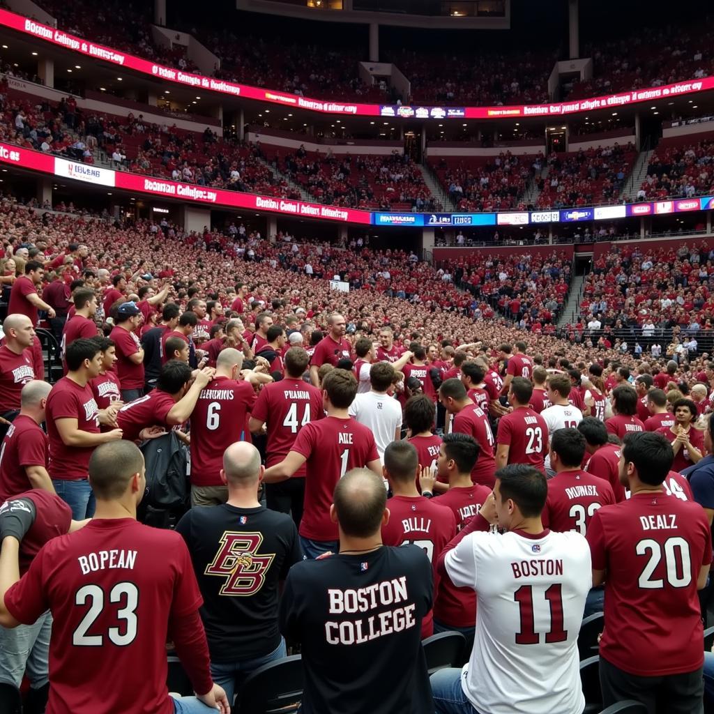 Fans Sporting BC Jerseys