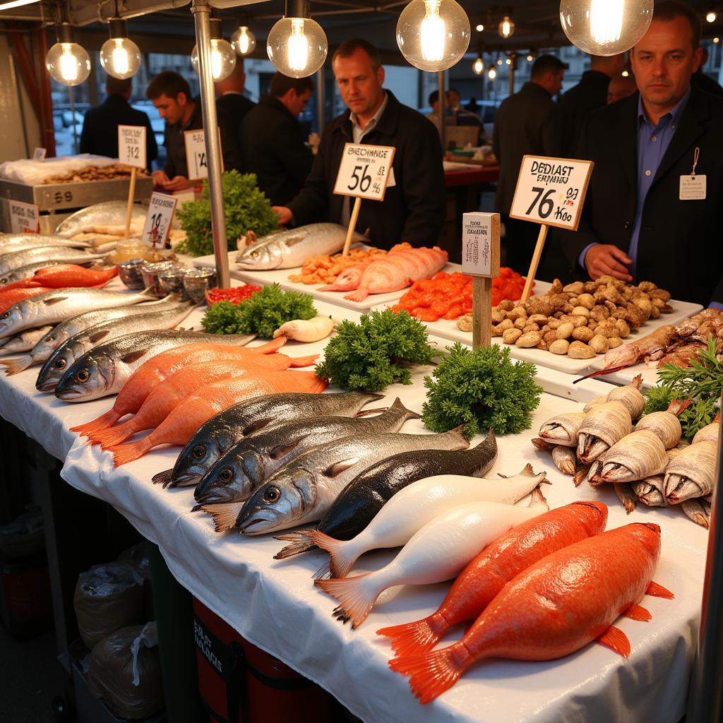 Fresh Bouillabaisse Ingredients at a Marseille Market