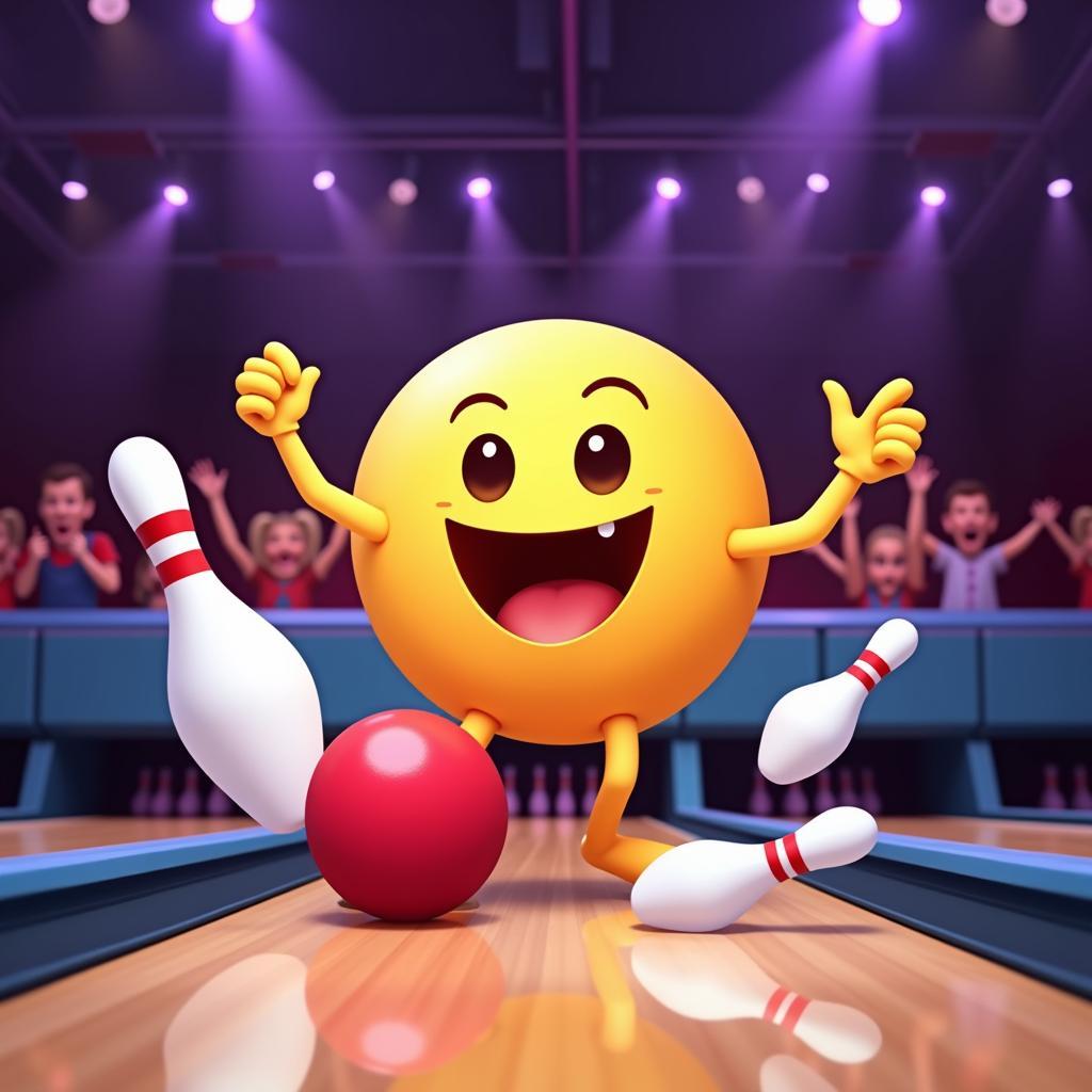 Bowling Emoji Representing a Strike