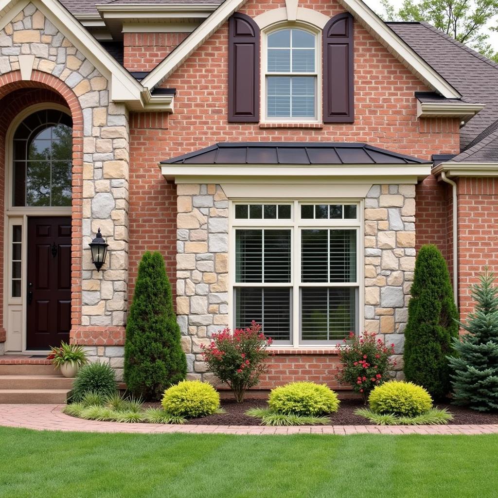 Brick and Stone Veneer Wall Covering for a Classic Look