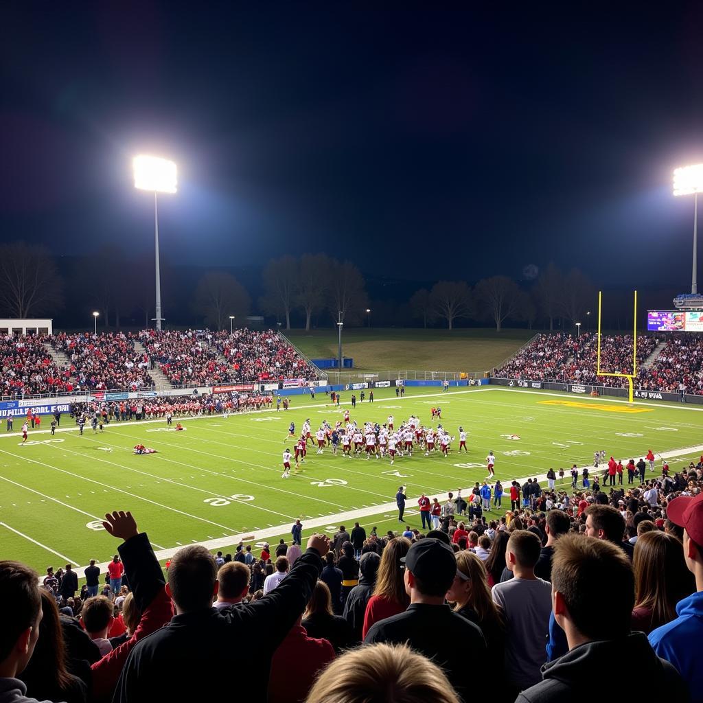 Buffalo Wyoming High School Football Game Action