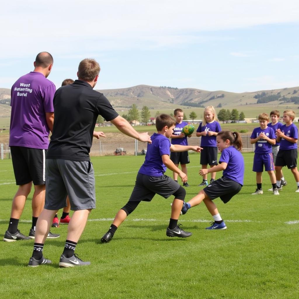 Buffalo Wyoming Youth Football Practice