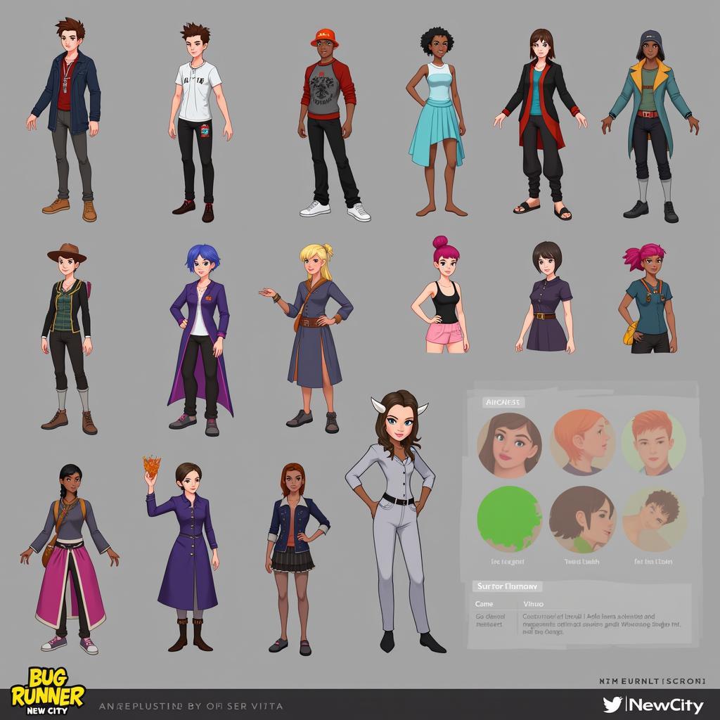 Bug Runner New City Character Customization Options