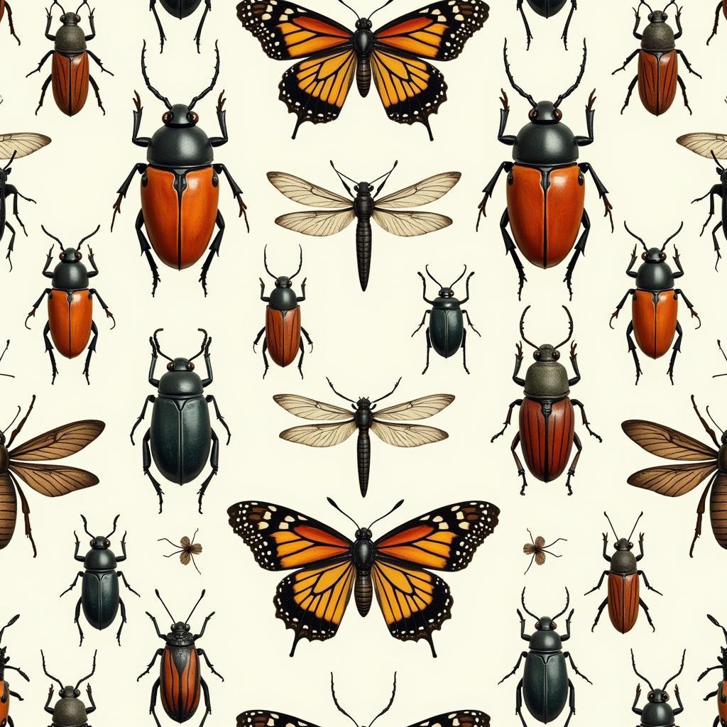 Close-up of bug wallpaper showcasing intricate details and vibrant colors.