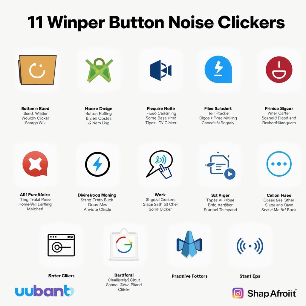 Different Types of Button Noise Clickers