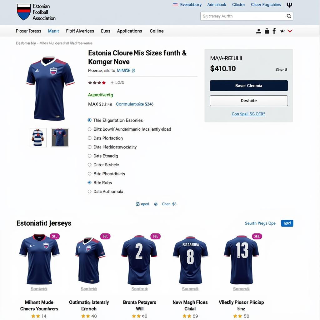 Buying an Authentic Estonia Soccer Jersey Online