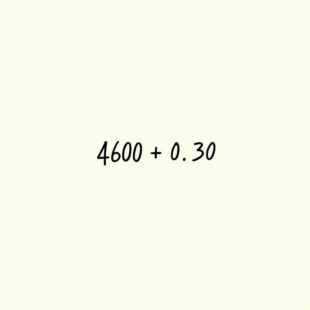 Direct Method Calculation of 30% of 4600