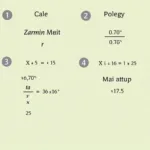 Calculating 70% of 25 using the decimal method