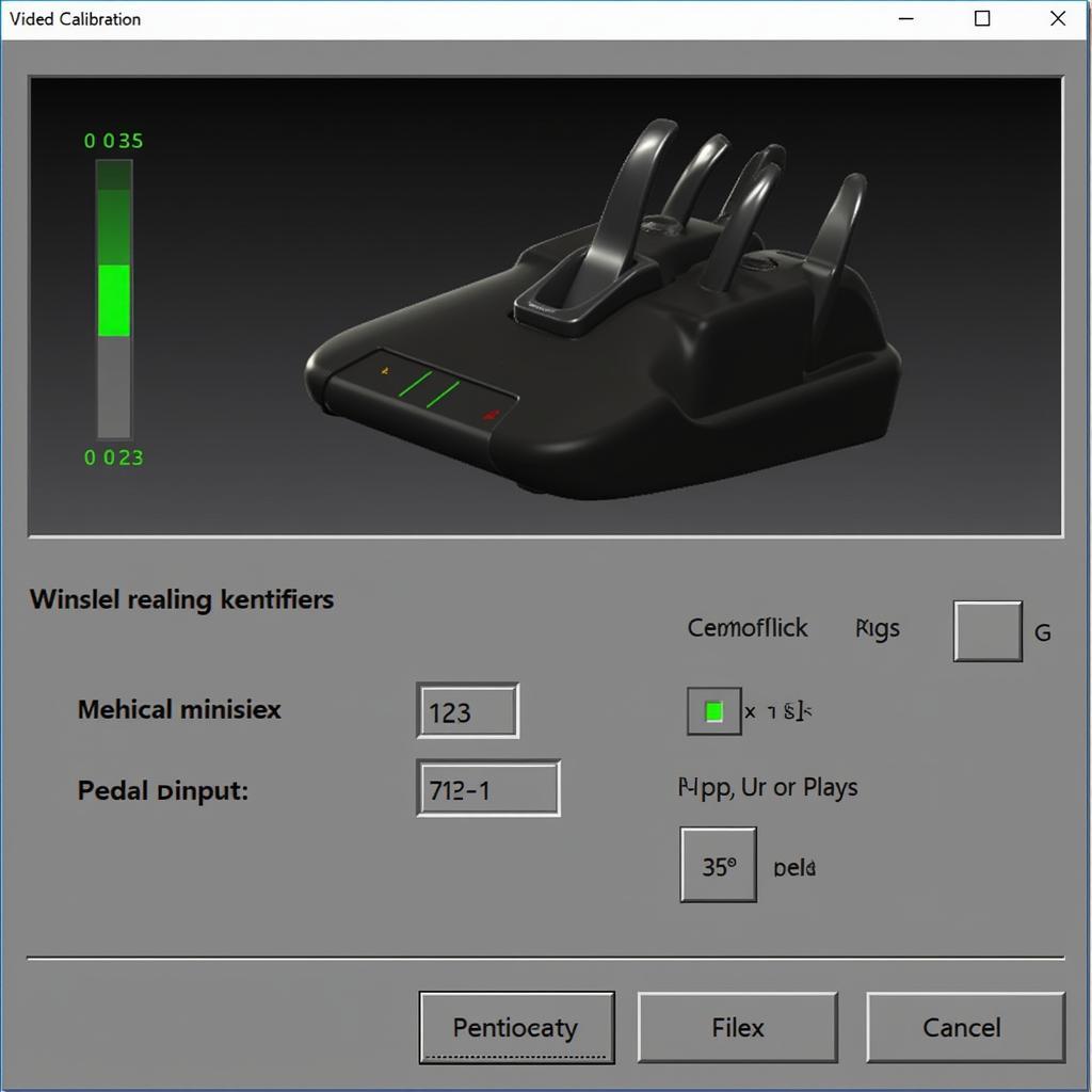 Calibrating Logitech load cell pedals in sim racing software