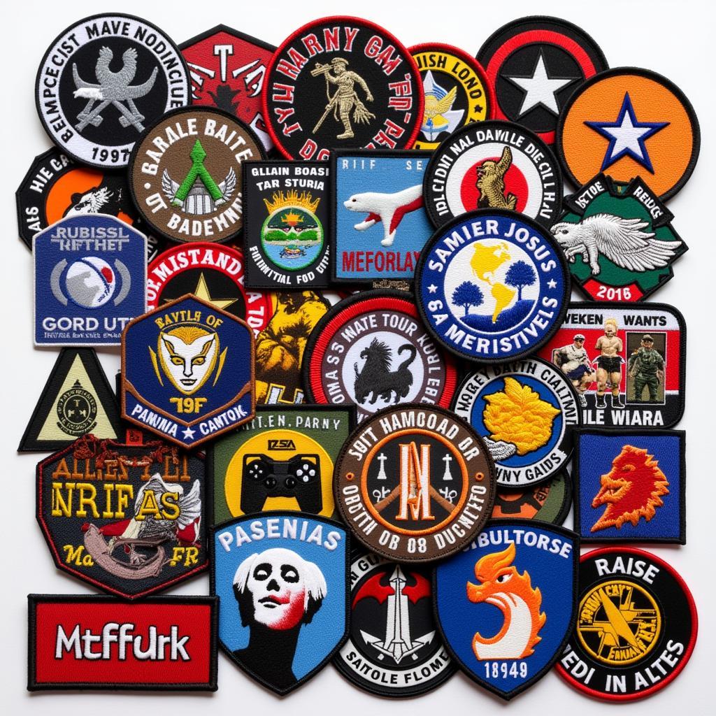 Various examples of call sign patches