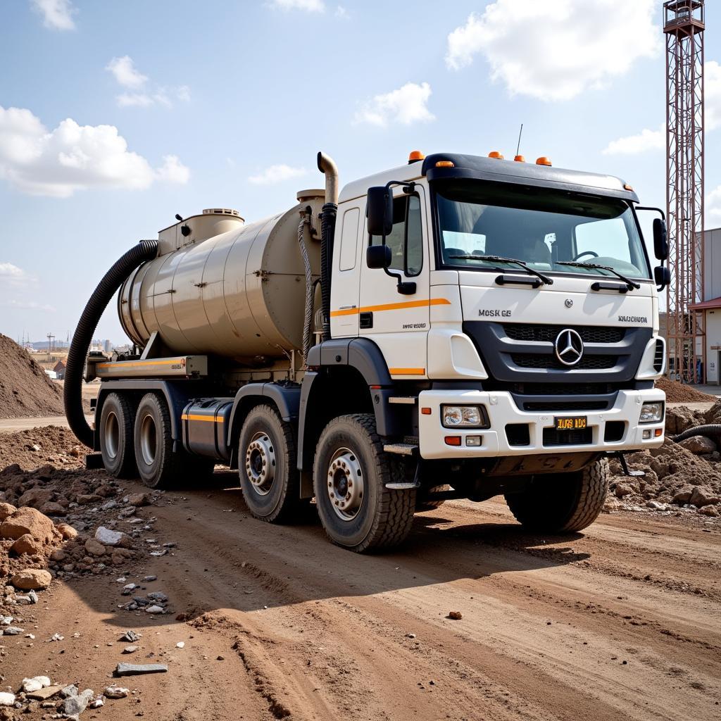 Camel Vacuum Truck Cleaning Up Debris