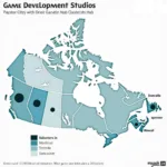 Map of Canadian Game Studios