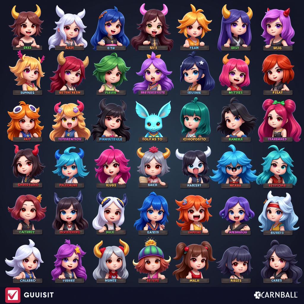 Carniball Character Roster Screenshot