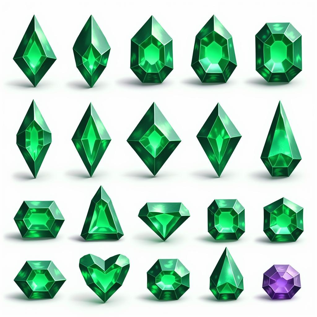 High-Quality Chaos Emerald PNG Collection