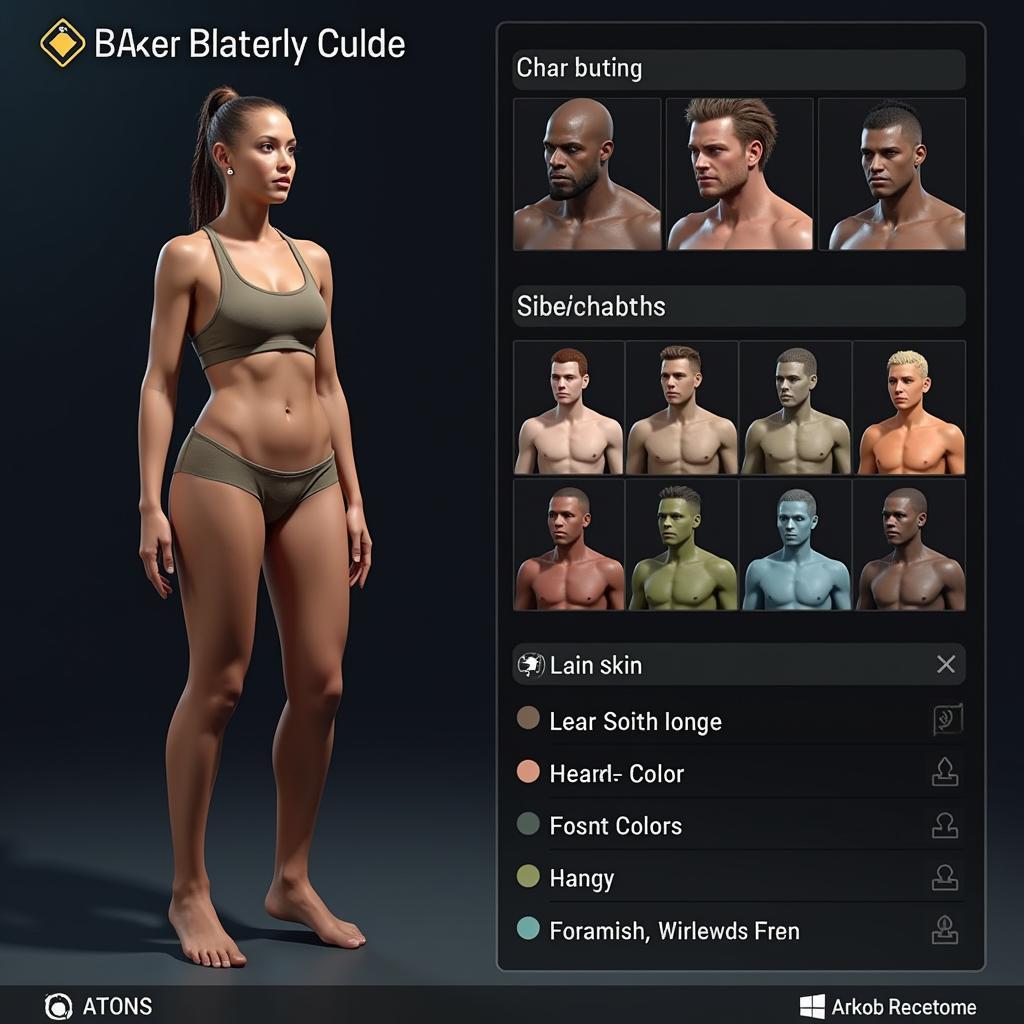 Character Customization: Skin Color Options