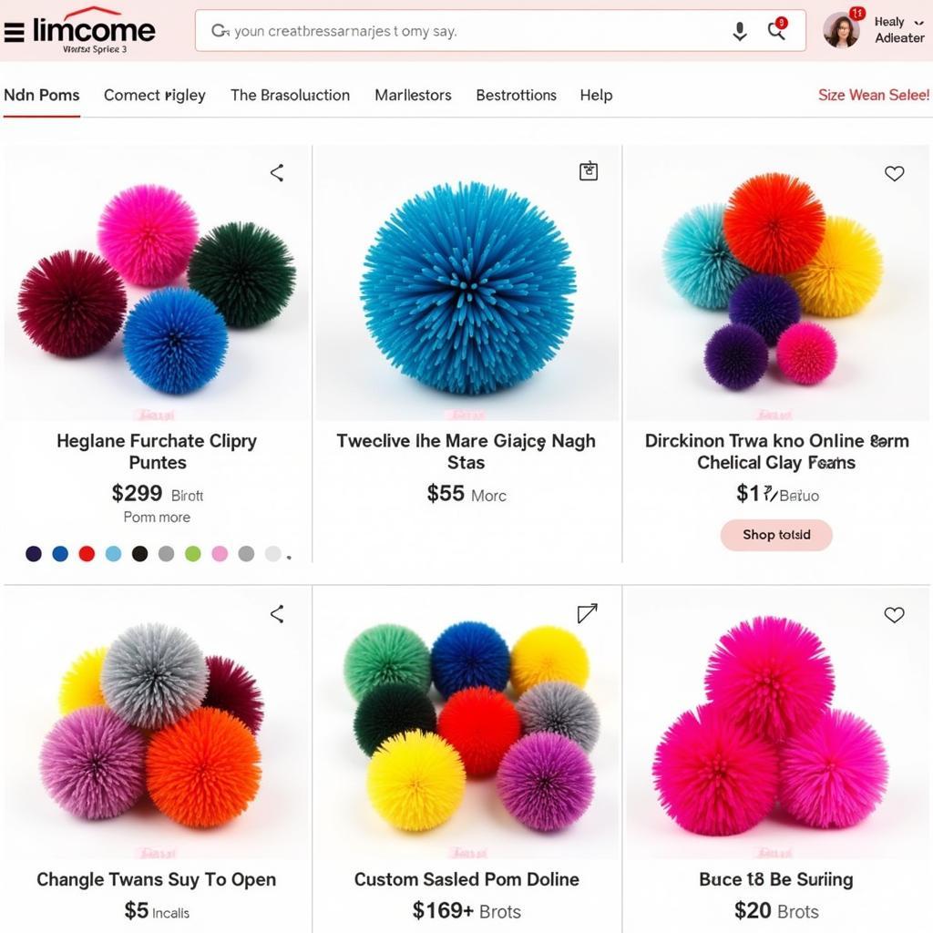 Affordable Pom Poms on Online Marketplaces