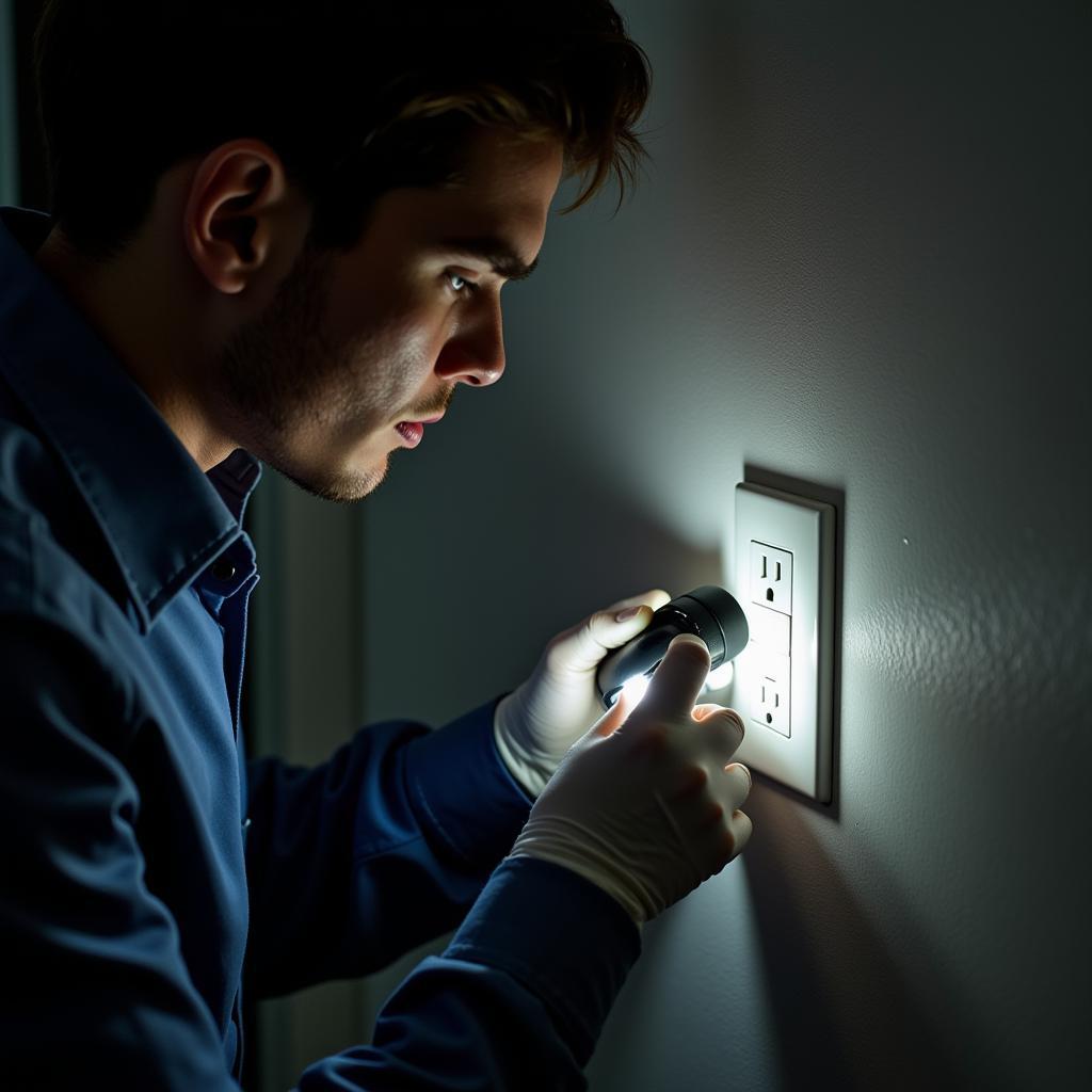 Checking Electrical Outlets for Bugs