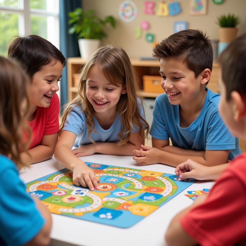 Children Engaging in a Learning Game