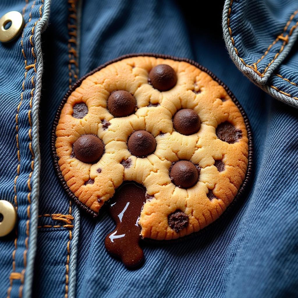 Chocolate Chip Cookie Iron-on Patch