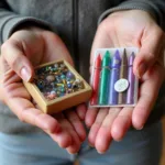 Choosing the Perfect Gem Kit: A person examining different gem kits, considering factors like skill level, materials, and instructions.