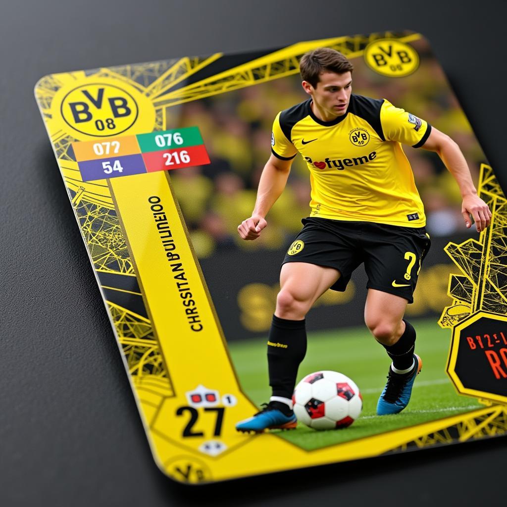 Christian Pulisic Rookie Card - Borussia Dortmund Kit