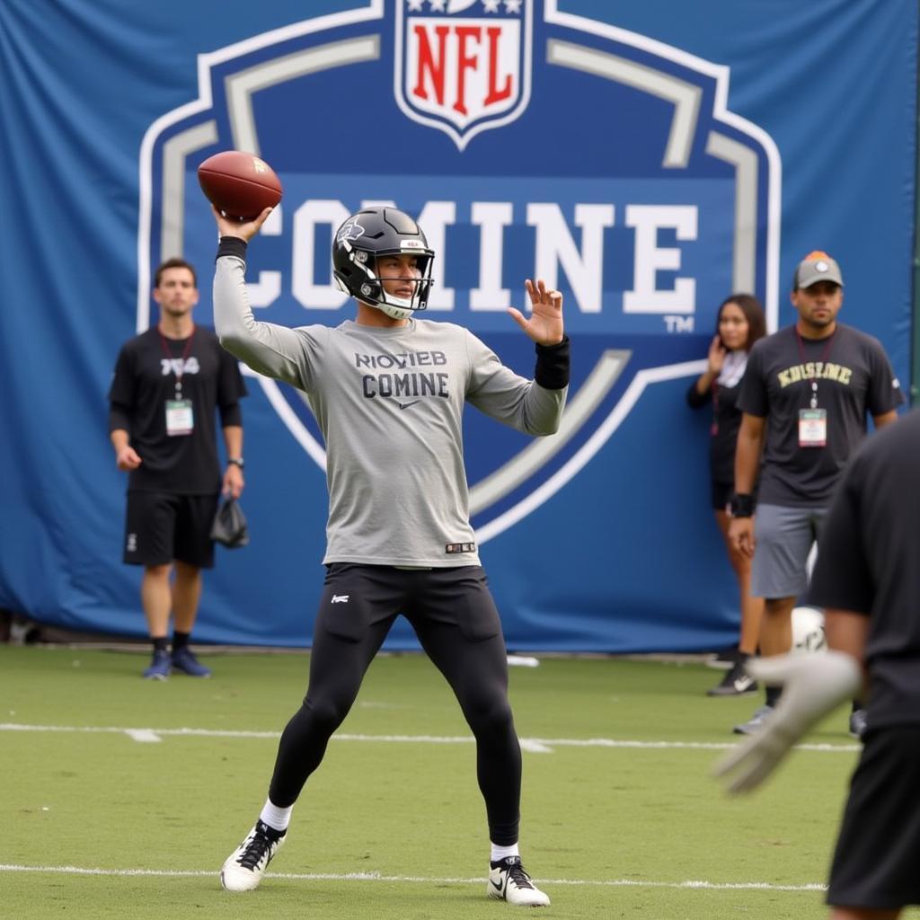 CJ Stroud at the NFL Combine