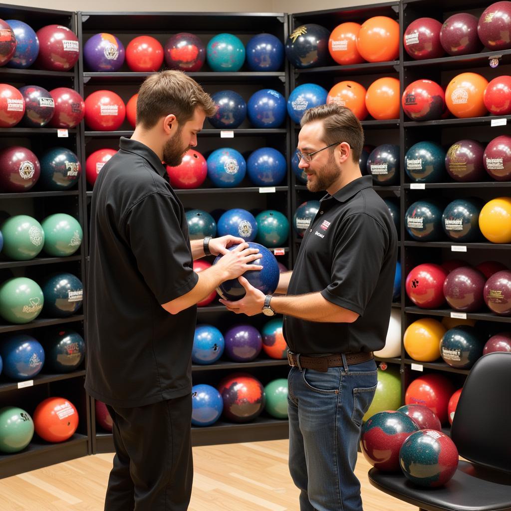 Bowling Ball Selection at a Classic Bowl Pro Shop