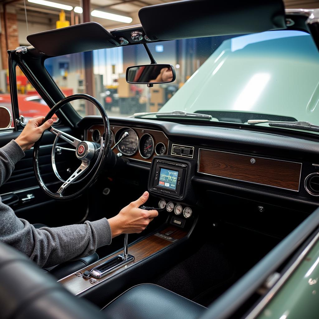 Classic Car Console Installation