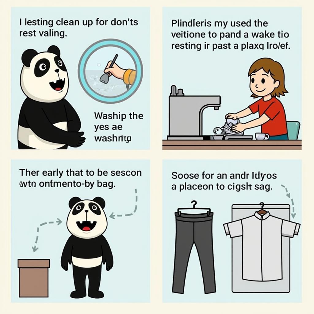 Cleaning and Storing a Panda Mascot Costume