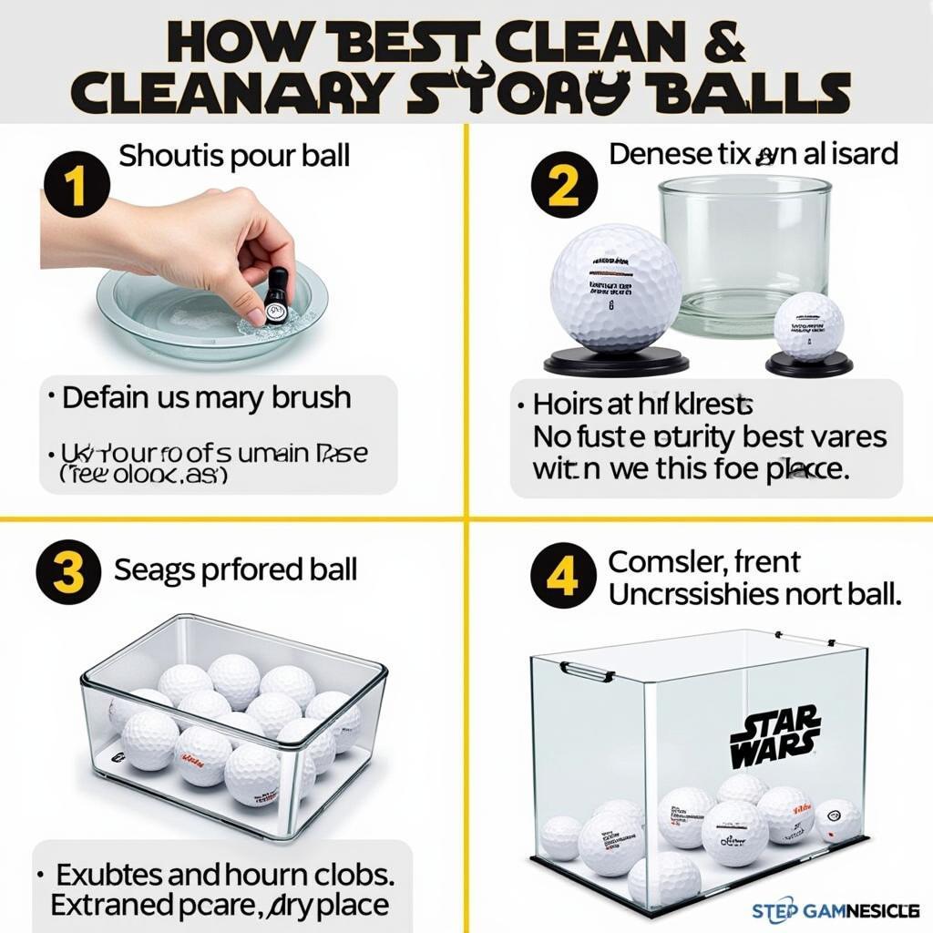 Cleaning and Storing Star Wars Golf Balls