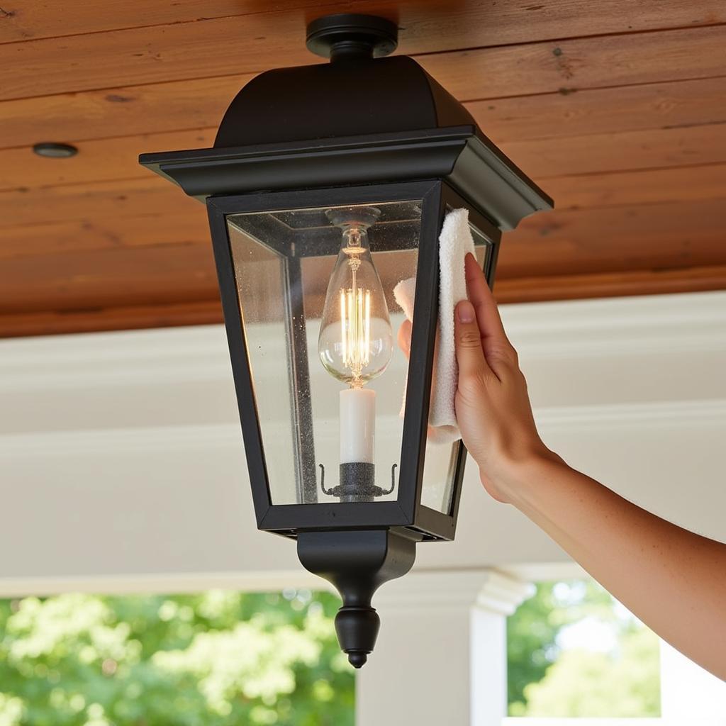 Cleaning Outdoor Ceiling Light Fixture