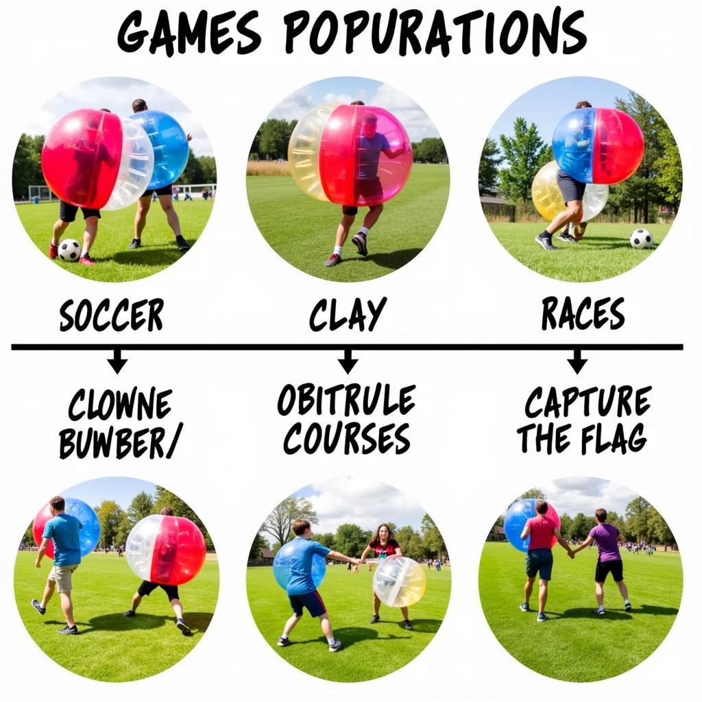 Clown Ball Game Variations: Soccer, Races, Obstacle Courses, Capture the Flag