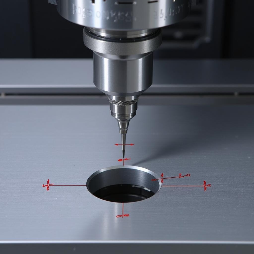 CMM Measuring Hole Angle Spot Corner