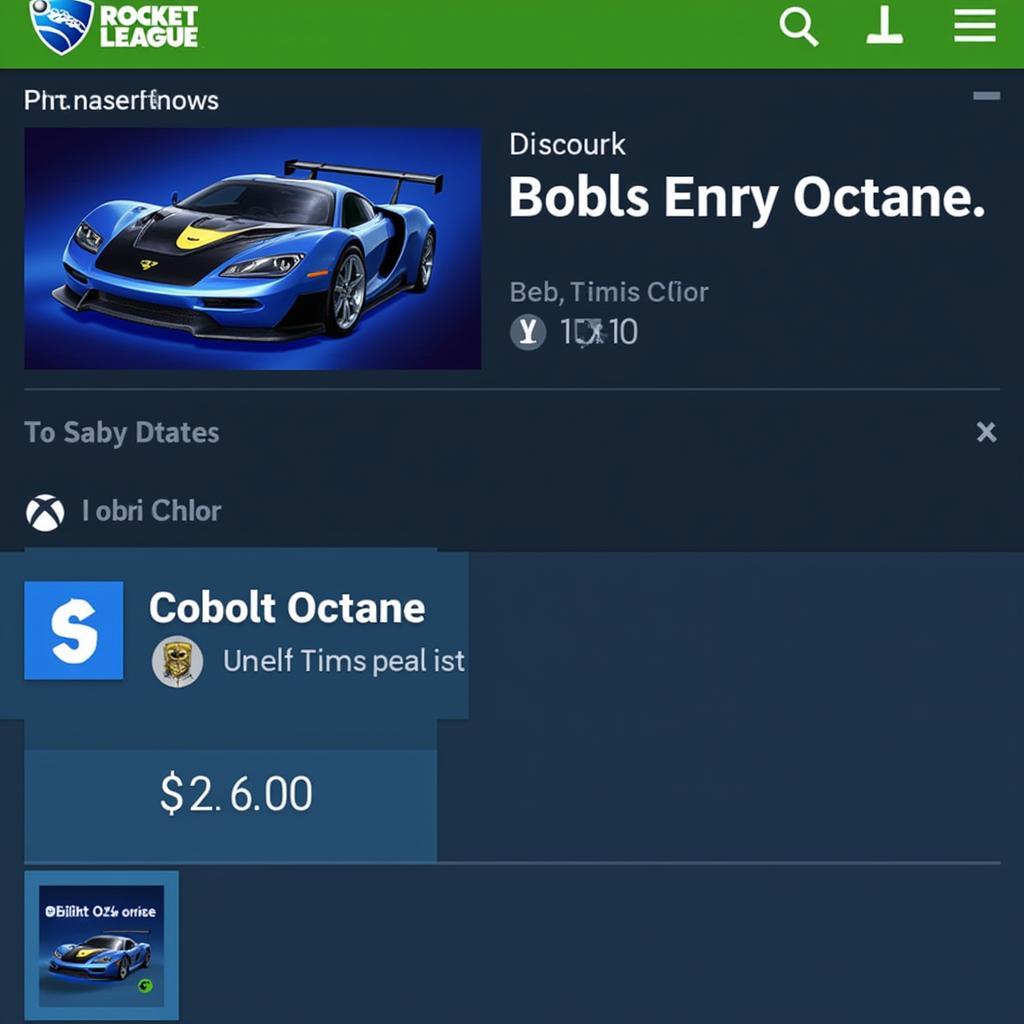 Cobalt Octane Xbox Marketplace Screenshot