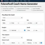 College Football Coach Name Generator Screenshot