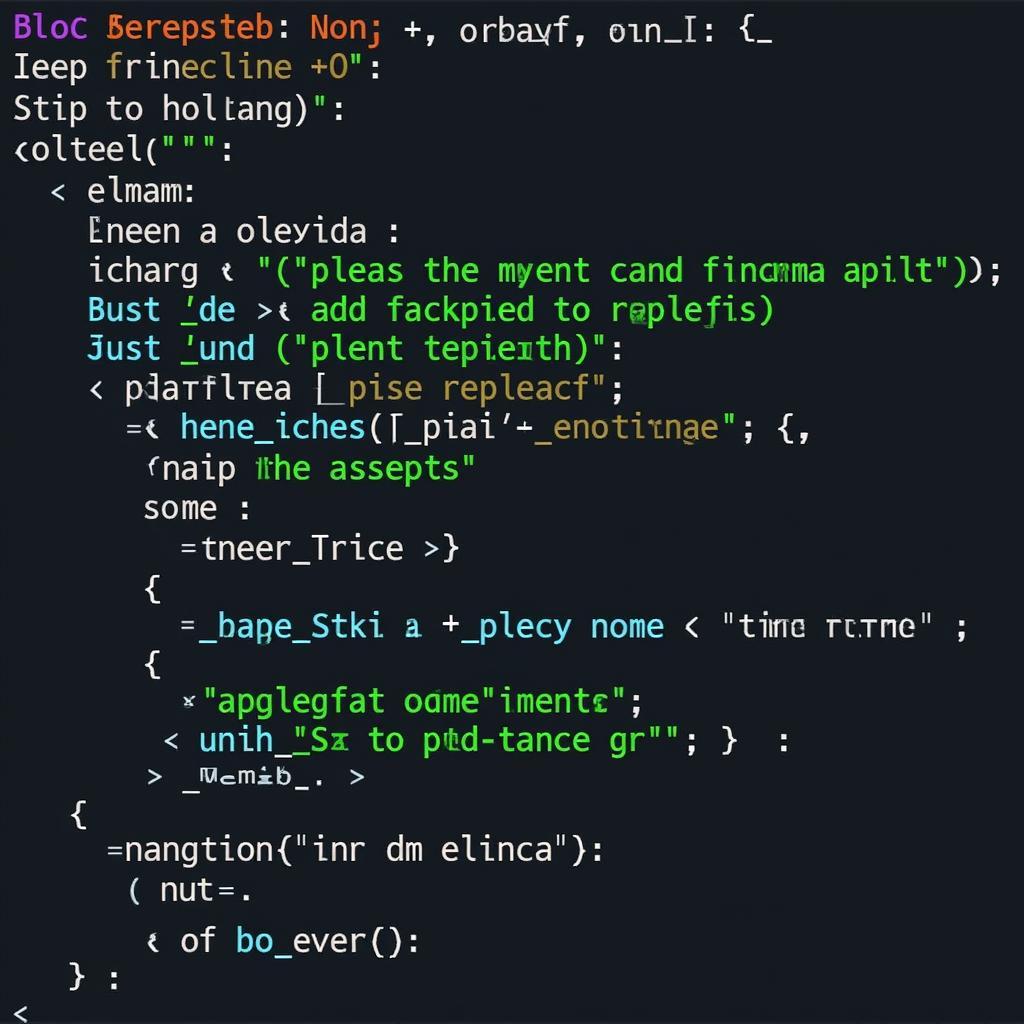 Comcode Syntax Example