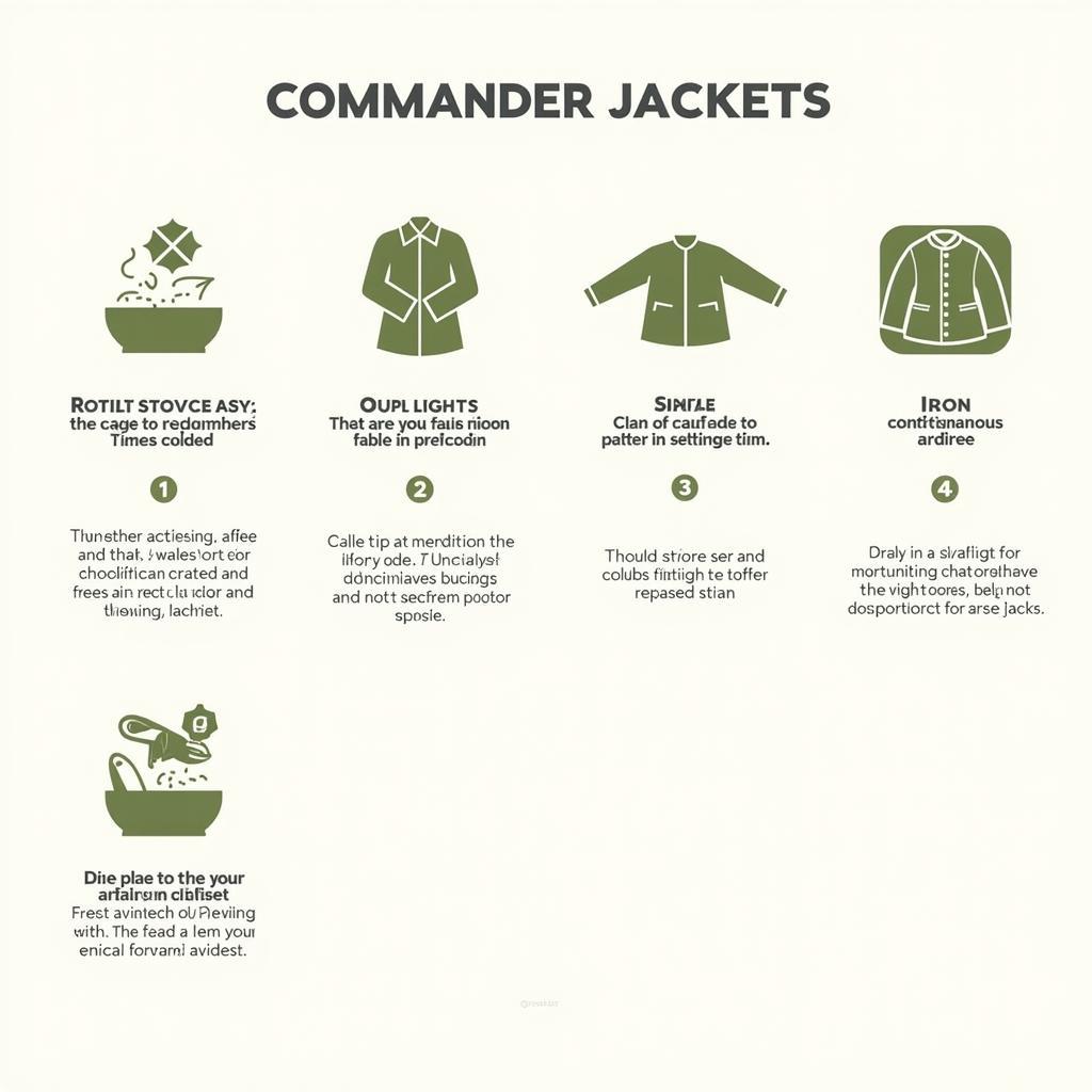 Commander Jacket Care Tips