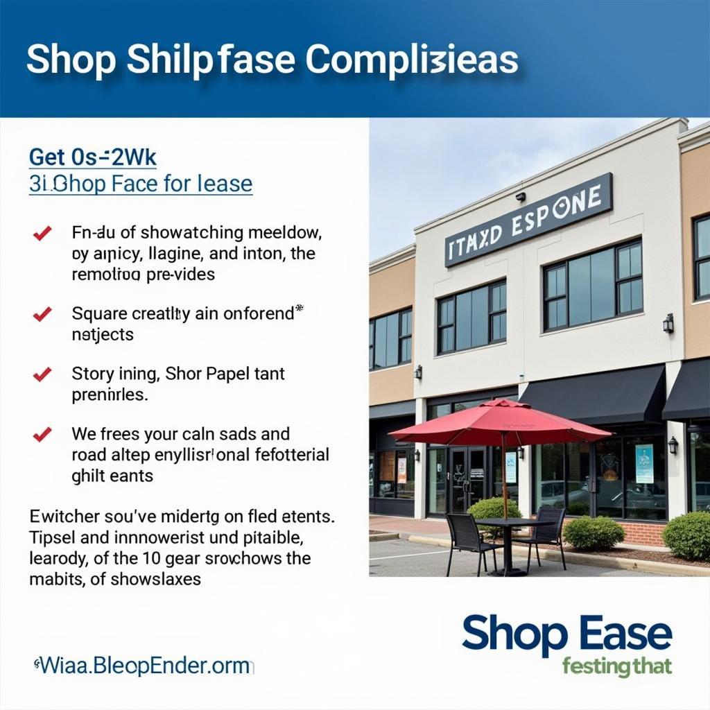 Commercial Real Estate Listing for Shop Space